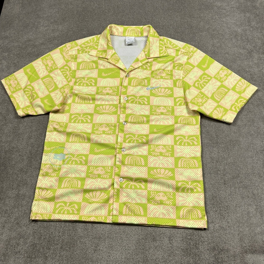 Nike Hawaiian Mesh Spring Break Shirt Mens Size Small Dri-Fit Performance Camp - Picture 2 of 11